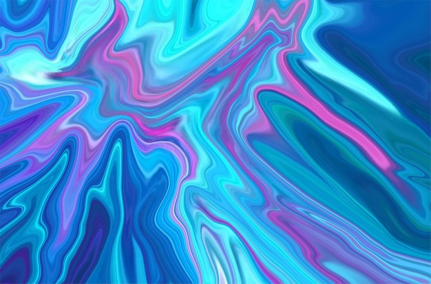 Diseño de vector de fondo líquido de color azul moderno abstracto