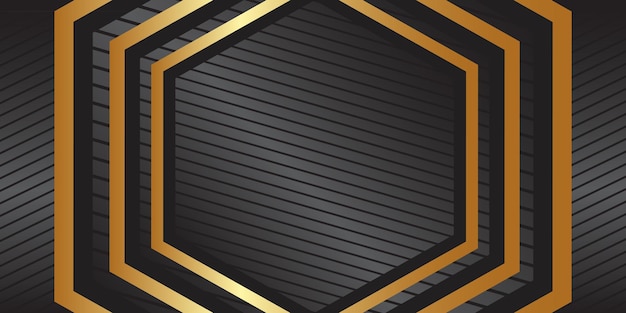 diseño de vector de fondo de máscara de oro y negro