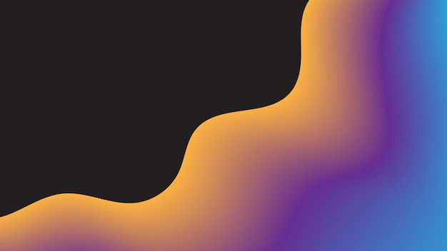 Diseño de vector de fondo minimalista de una onda líquida abstracta