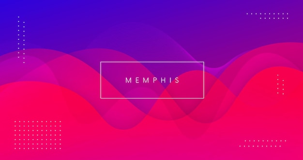 Diseño de vector de fondo mínimo moderno. Gradiente futurista. Telón de fondo de onda de neón. Ilustración abstracta con formas fluidas.