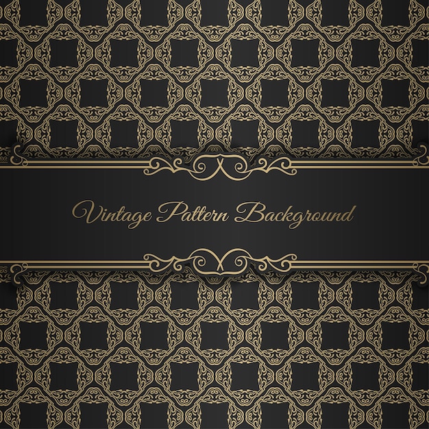 Diseño de vector de fondo de patrón decorativo