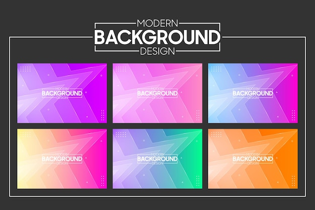 Diseño de vector de fondo plano de página de inicio colorido de línea de onda abstracta de vector