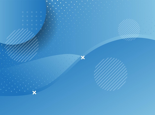 Diseño de vector de fondo plano de página de inicio colorido de línea de onda abstracta de vector