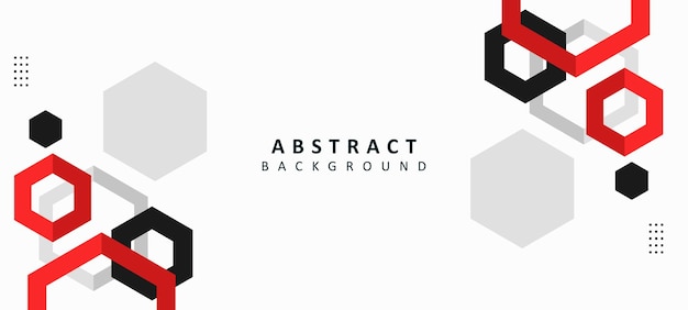 Diseño de vector de fondo rojo y negro geométrico abstracto moderno elegante