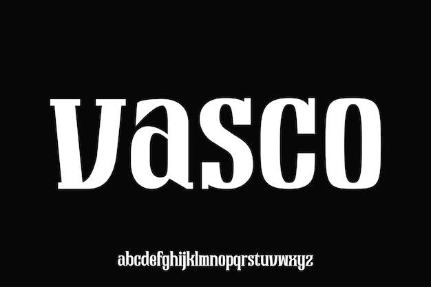 Diseño de vector de fuente de visualización en minúsculas adecuado para póster de logotipo y muchos más