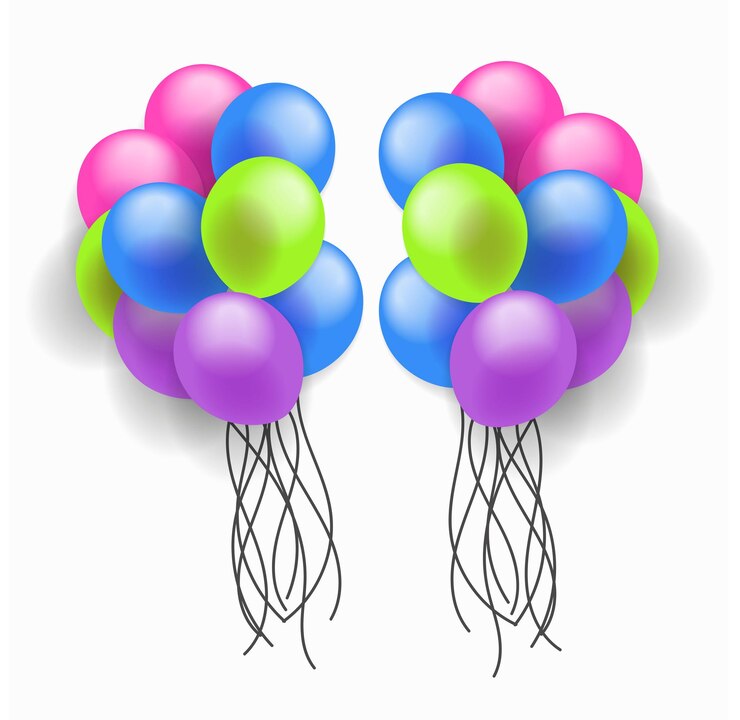 Vector diseño de vector de globo de fiesta 3d