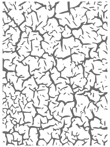 Diseño del vector de grietas secas