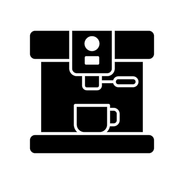 Diseño De Vector De Icono De Cafetera