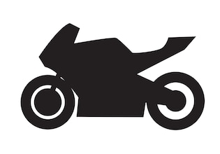 silueta de moto