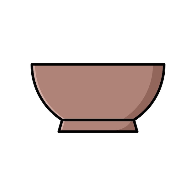 Diseño De Vector De Icono De Tazón