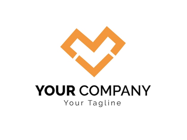 Diseño del vector de identidad de marca del logotipo corporativo de la letra v