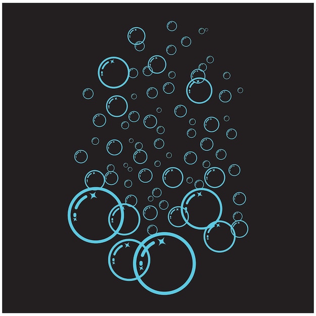 Diseño de vector de ilustración de burbuja realista natural