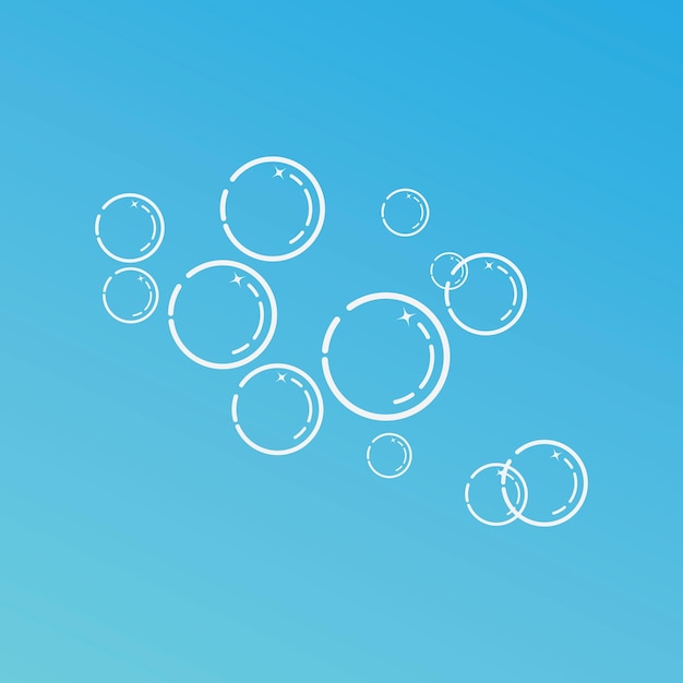 Diseño de vector de ilustración de burbuja