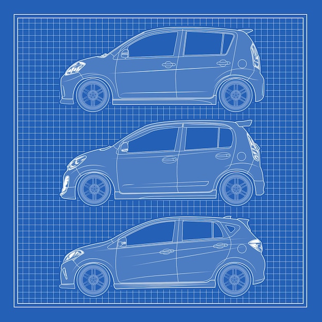 Diseño de vector de ilustración de coche deportivo