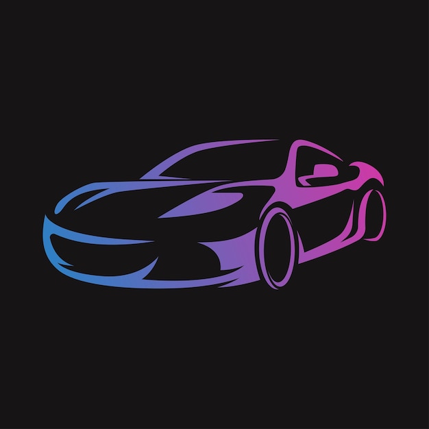 Diseño de vector de ilustración de coche deportivo