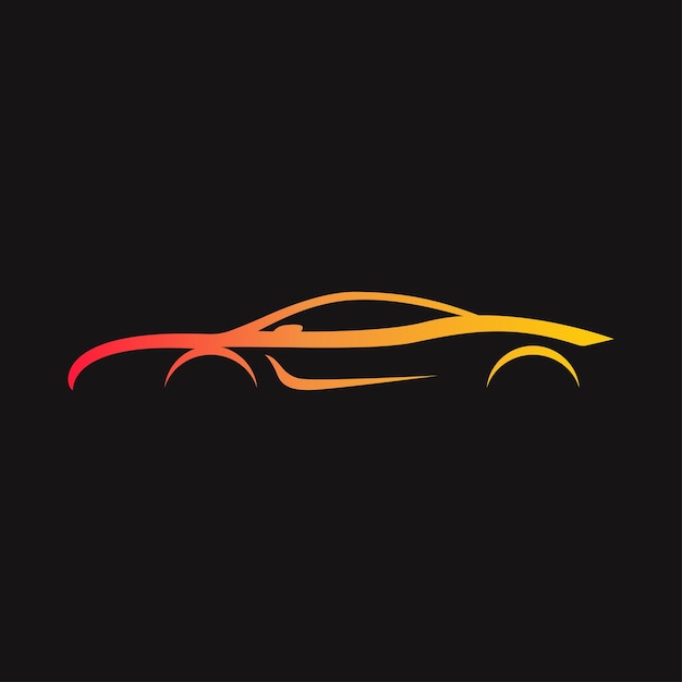 Diseño de vector de ilustración de coche deportivo