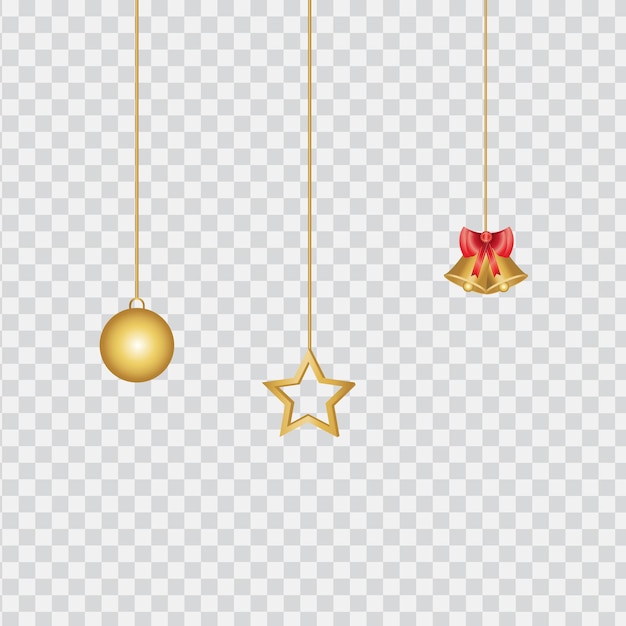 diseño de vector de ilustración de conjunto de accesorios de navidad y año nuevo