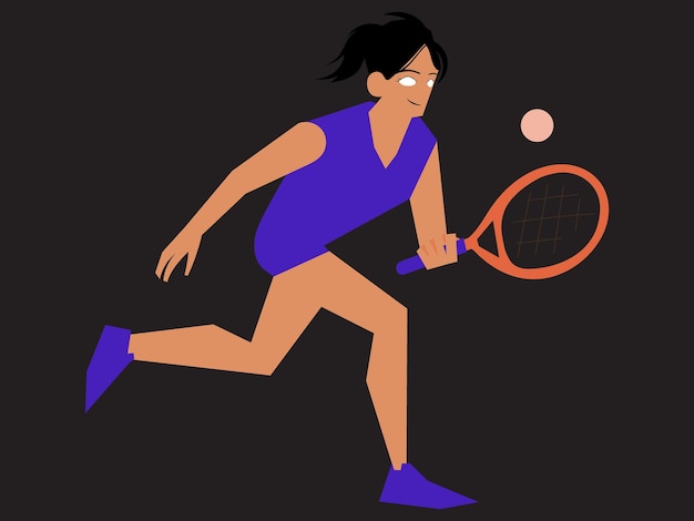 diseño de vector de ilustración de deportista y mujer