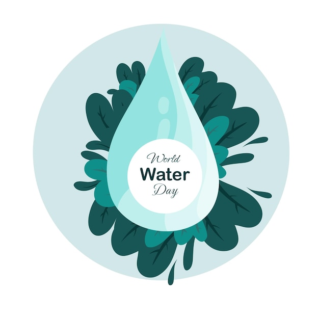 diseño de vector de ilustración del día mundial del agua