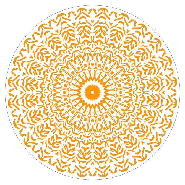 Diseño de vector de ilustración de flor de Mandala
