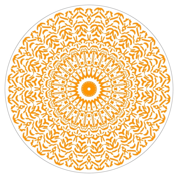Diseño de vector de ilustración de flor de Mandala
