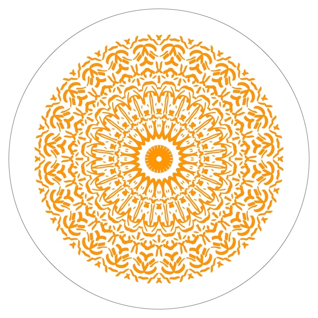 Diseño de vector de ilustración de flor de Mandala