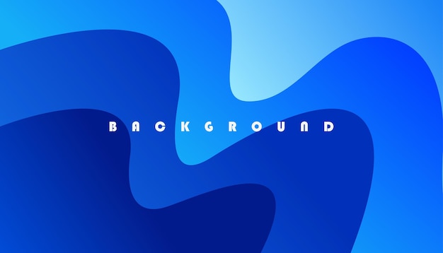 Diseño de vector de ilustración de fondo azul de onda