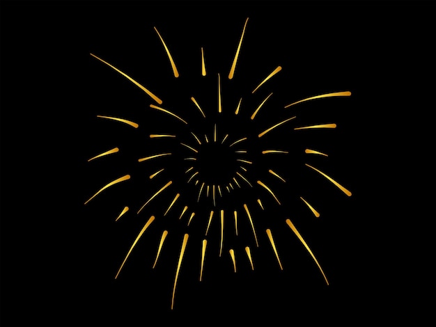 diseño de vector de ilustración de fuegos artificiales