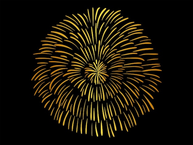 diseño de vector de ilustración de fuegos artificiales