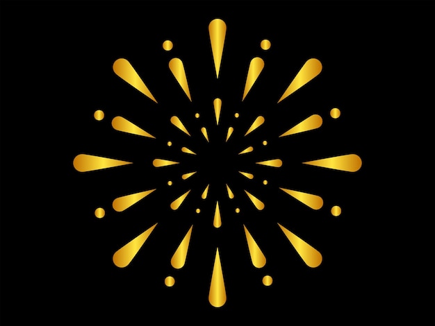 diseño de vector de ilustración de fuegos artificiales