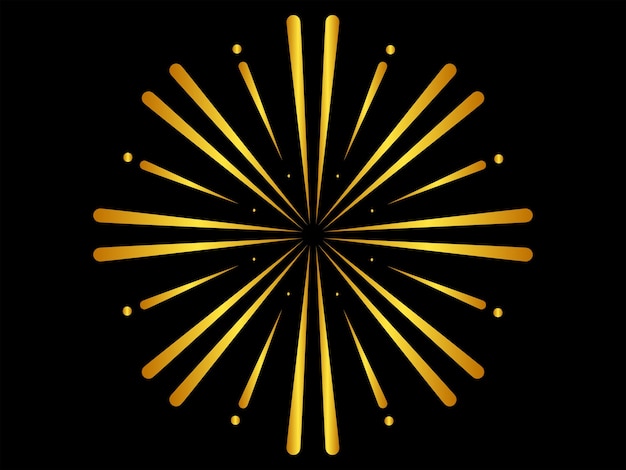 diseño de vector de ilustración de fuegos artificiales