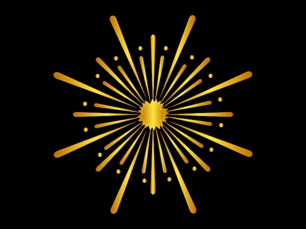 diseño de vector de ilustración de fuegos artificiales