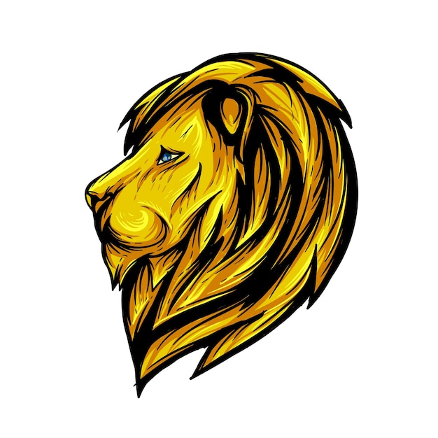Diseño de vector de ilustración de León