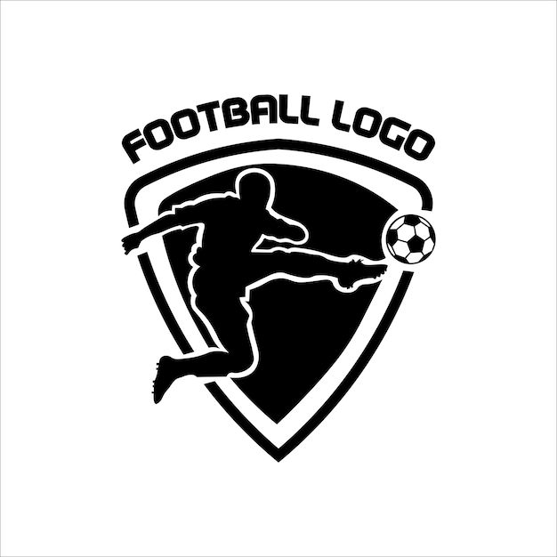 Diseño de vector de ilustración de logotipo de fútbol