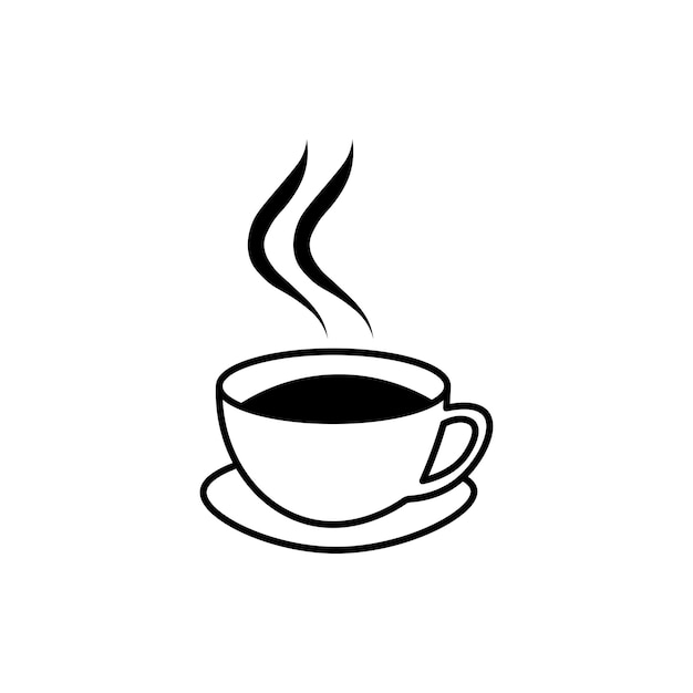 Diseño de vector de ilustración de logotipo de grano de café