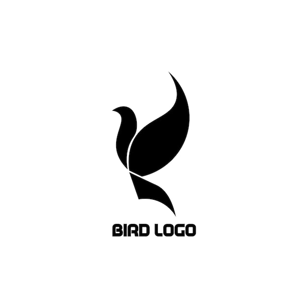 Diseño de vector de ilustración de logotipo de pájaro