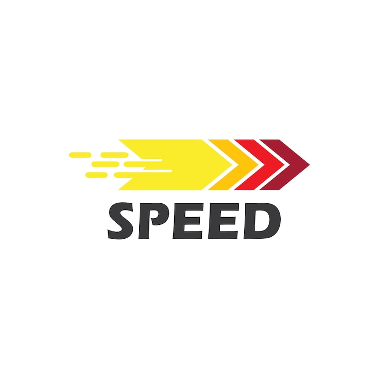 Vector diseño de vector de ilustración de logotipo speedtop speedfaster