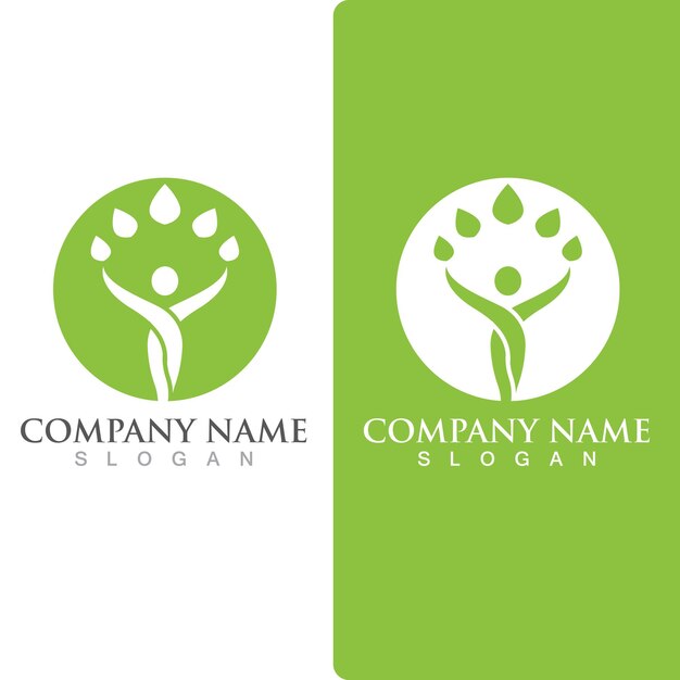 Diseño de vector de ilustración de signo de logotipo de carácter humano