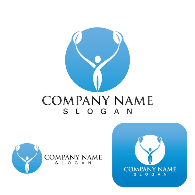 Diseño de vector de ilustración de signo de logotipo de salud