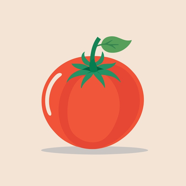 Diseño de vector de imágenes prediseñadas de dibujos animados de ilustración de tomate