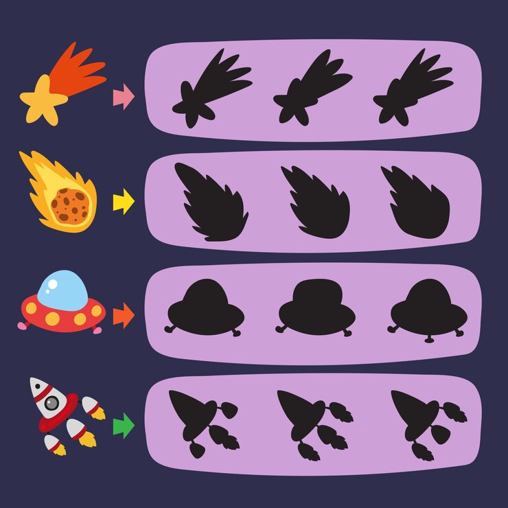 Vector diseño de vector de juego espacial