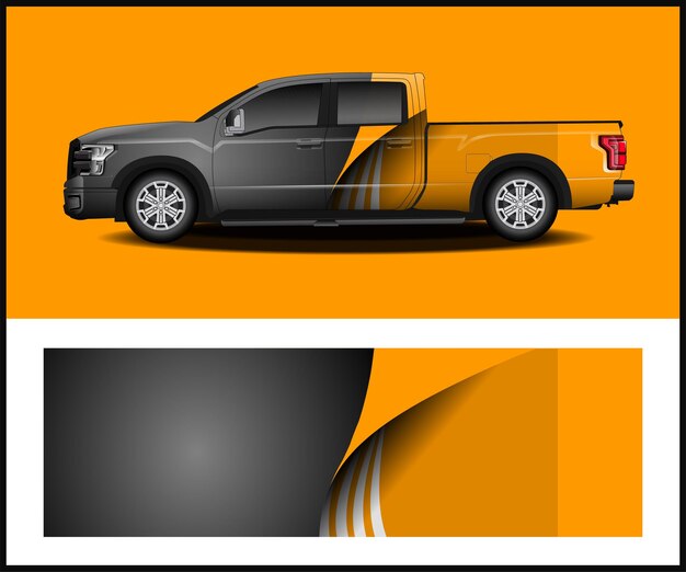 diseño de vector de librea de coche para diseño de envoltura de vinilo de vehículo