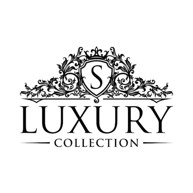 Diseño de vector de logo vintage de lujo