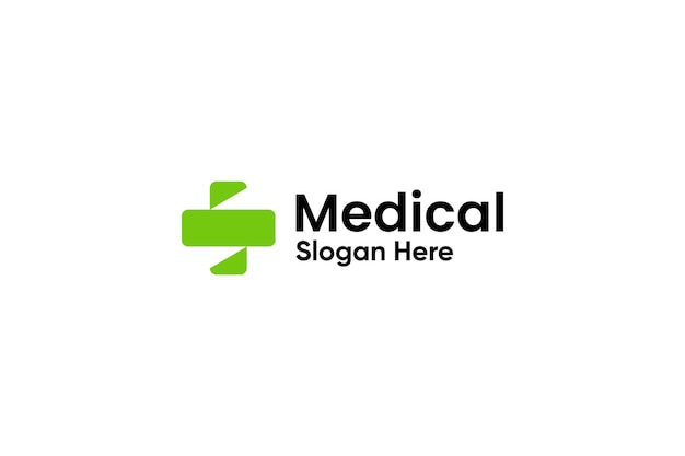 Diseño de vector de logotipo de atención médica médica