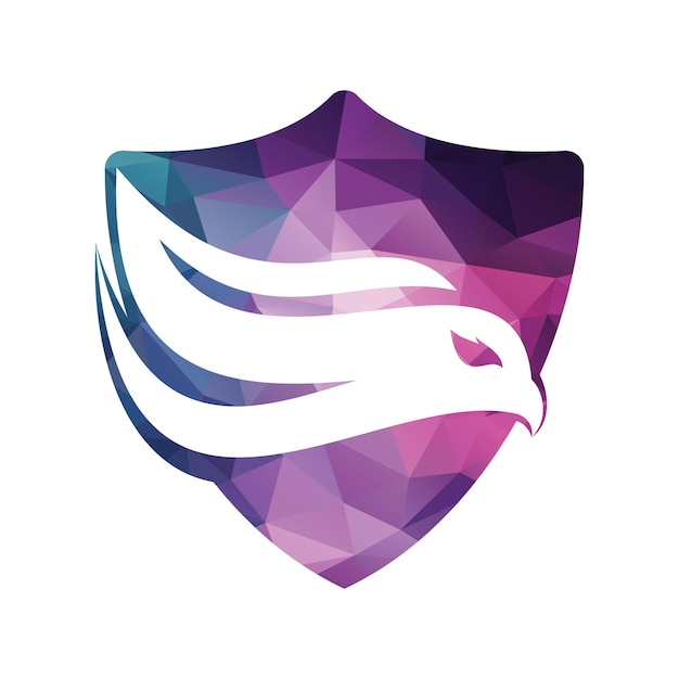 Diseño de vector de logotipo de cabeza de águila. diseño de plantilla de vector de pájaro.