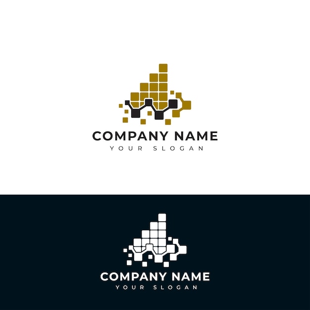 Diseño de vector de logotipo gráfico de finanzas