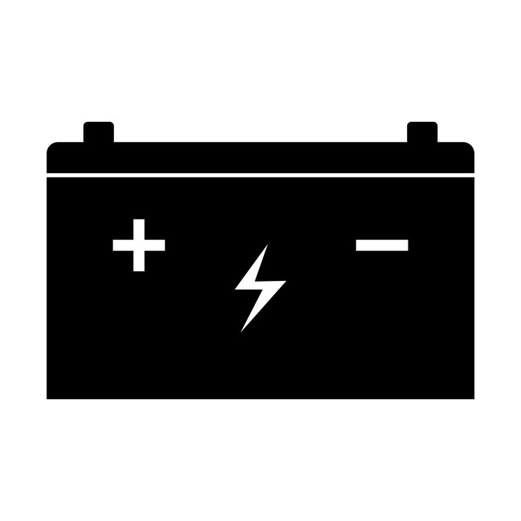 Vector diseño de vector de logotipo de icono de accu