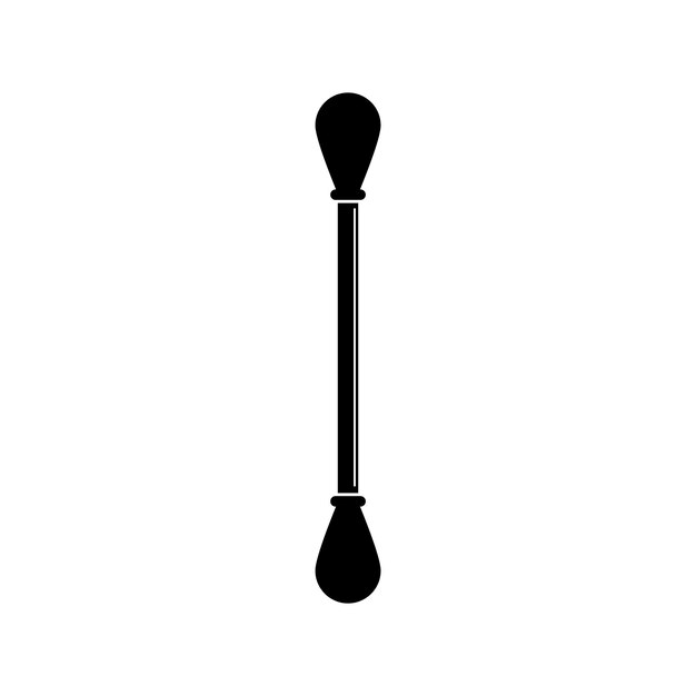 diseño de vector de logotipo de icono de bastoncillo de algodón