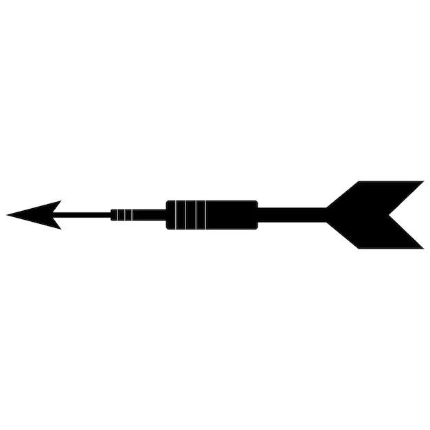 diseño de vector de logotipo de icono de flecha y arco