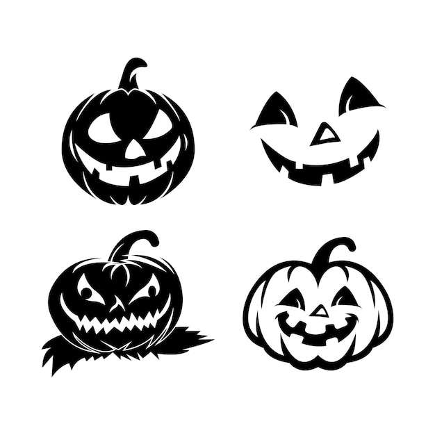 Diseño de vector de logotipo de icono de hallowen